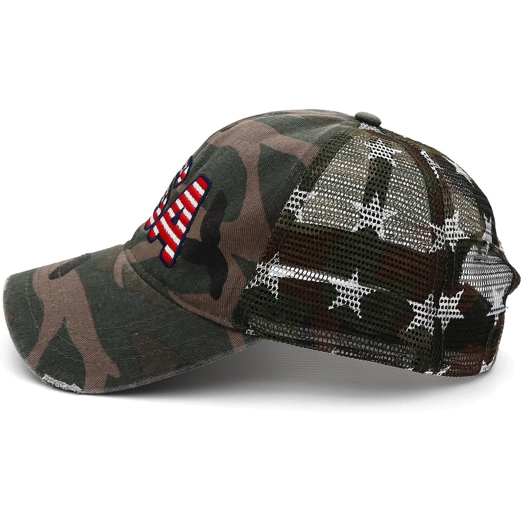 4Th Of July Hat 250 Anniversary Usa Hat American Flag Trucker Hat For Women Men Fourth Of July Patriotic Eagles Hat