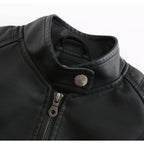 DEAR MODEL Faux Leather Jacket Women Bomber Jacket Women's Belted Motorcycle Jacket