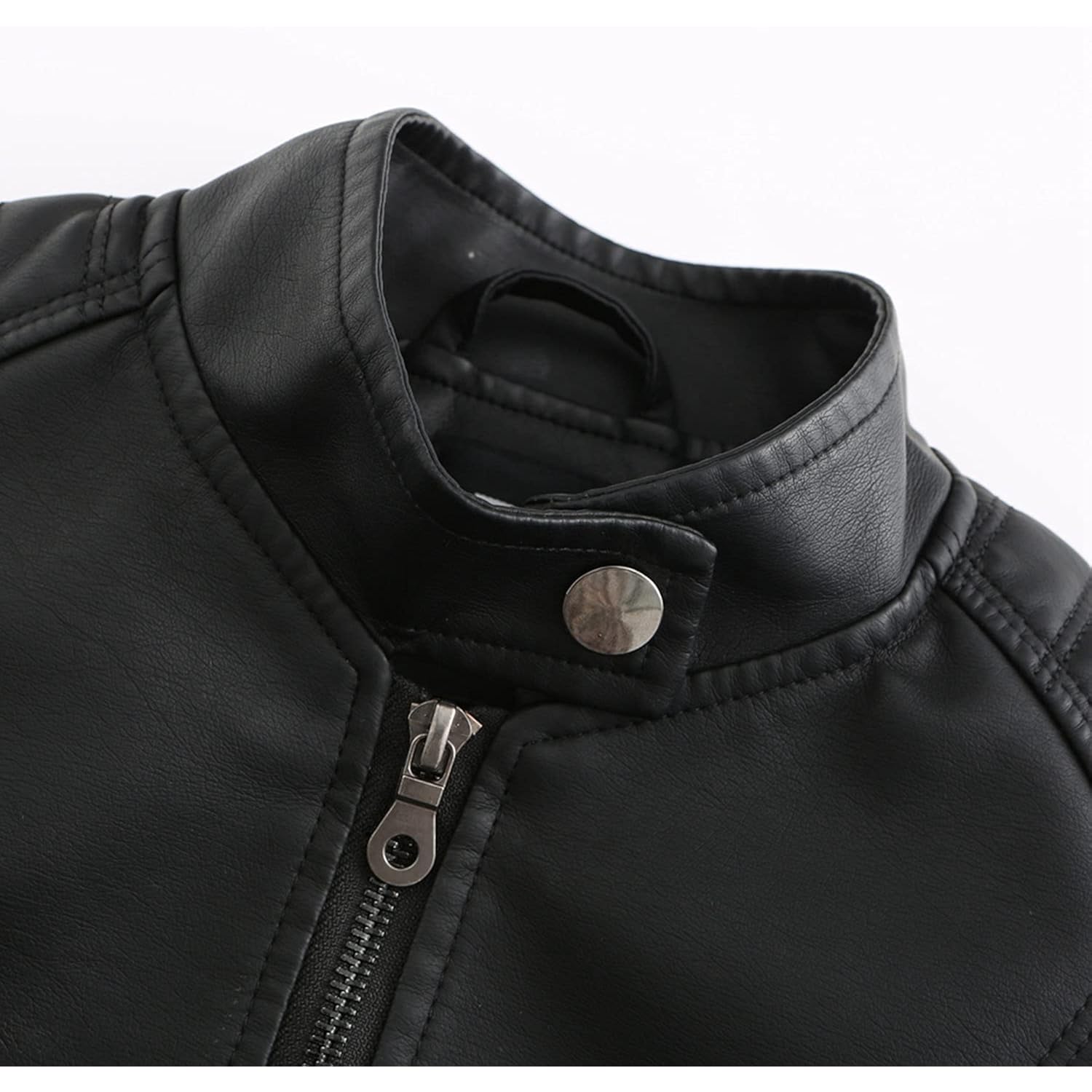 DEAR MODEL Faux Leather Jacket Women Bomber Jacket Women's Belted Motorcycle Jacket