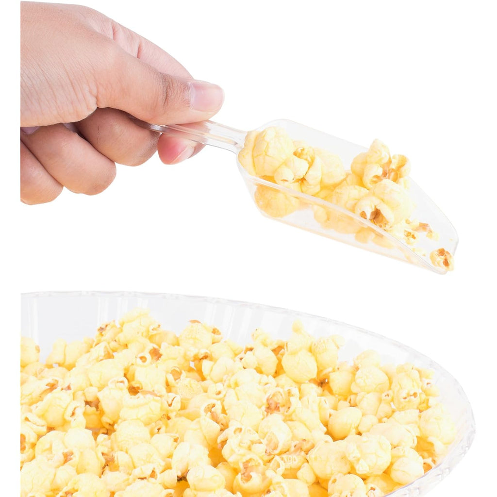 Super Z Outlet 5.5" Mini Acrylic Plastic Kitchen Scoops For Weddings, Candy Dessert Buffet, Ice Cream, Protein Powders, Coffee, Tea (Clear)