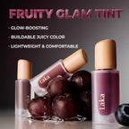 Laka Fruity Glam Tint, 4.5g/0.15oz, Glowing Lip Stain with Wide Color Spectrum, Hydrating & Lightweight Texture, Buildable Color, Non-Sticky, Vegan, K-Beauty (#124 Maro)