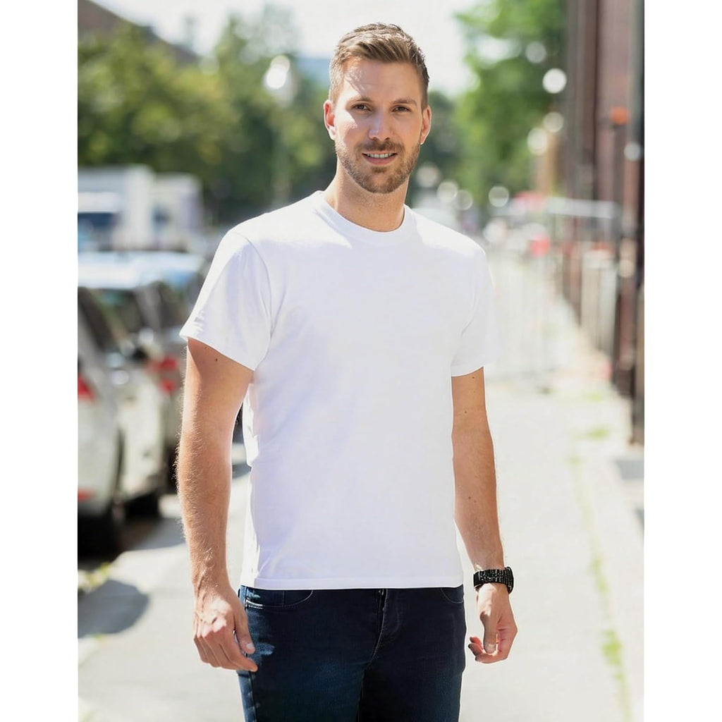 Pioneer Camp Mens Bamboo Shirts Ultra Soft Plain Tshirts For Men Cooling Crew Neck Casual Basic Tee Shirt Undershirt
