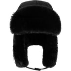 Trapper Hat Warm Windproof Winter Trooper Hats with Earflaps Faux Fur Hunting Hat for Women Men