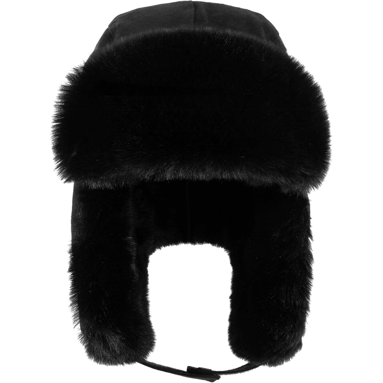 Trapper Hat Warm Windproof Winter Trooper Hats with Earflaps Faux Fur Hunting Hat for Women Men