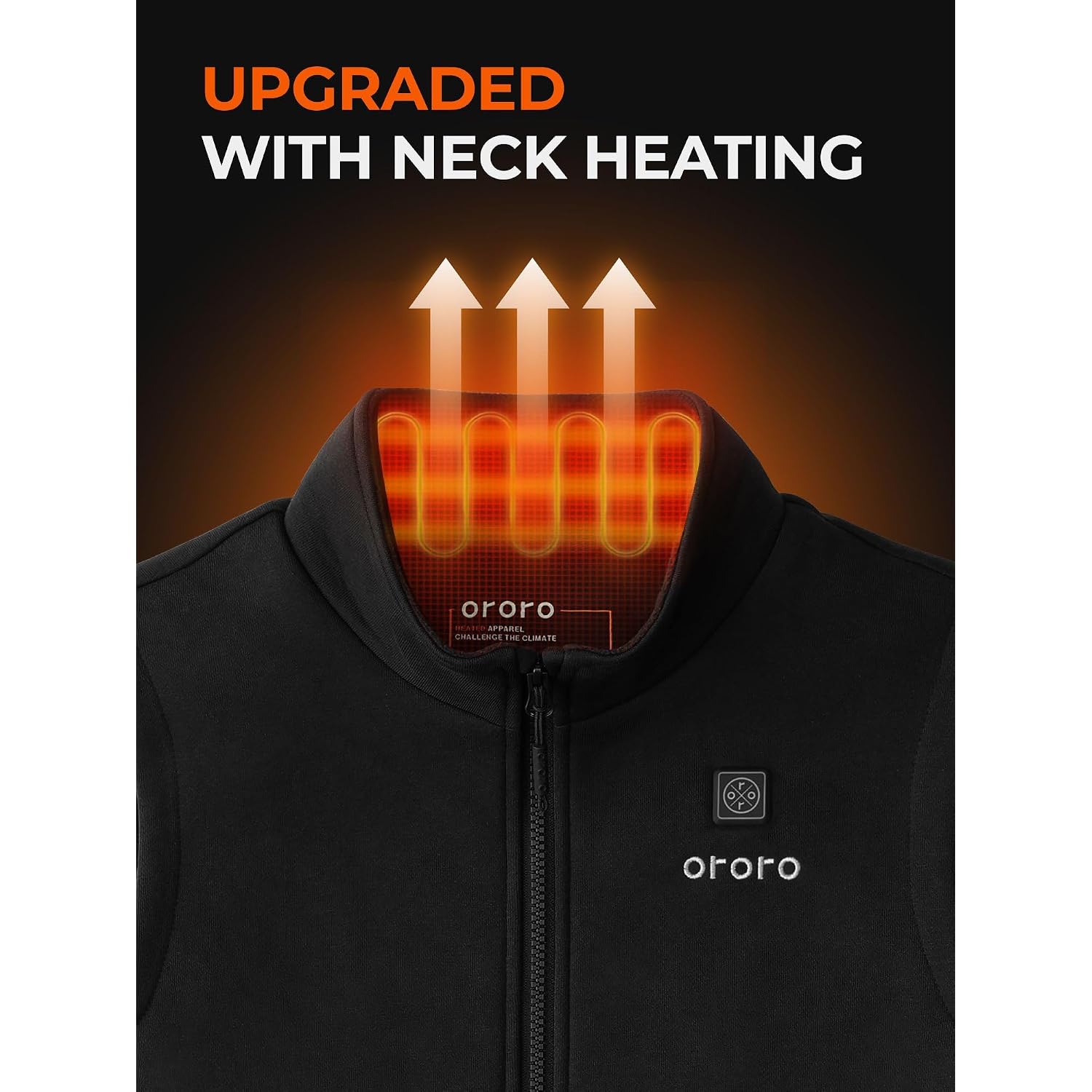 Ororo Women’S Heated Fleece Vest, Lightweight 4-Zone Heating Layer Vest | Soft Fleece Heated Vest, With Collar Heating, Battery Included, For Everyday Warmth And Daily Wear