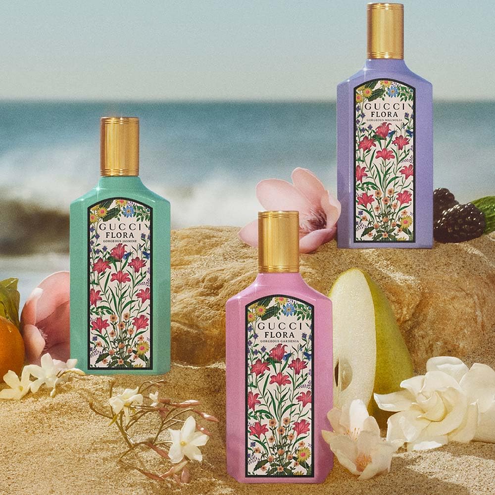 Gucci Flora Gorgeous Magnolia By Gucci For Women 3.3 Oz Eau De Parfum Refillable Spray