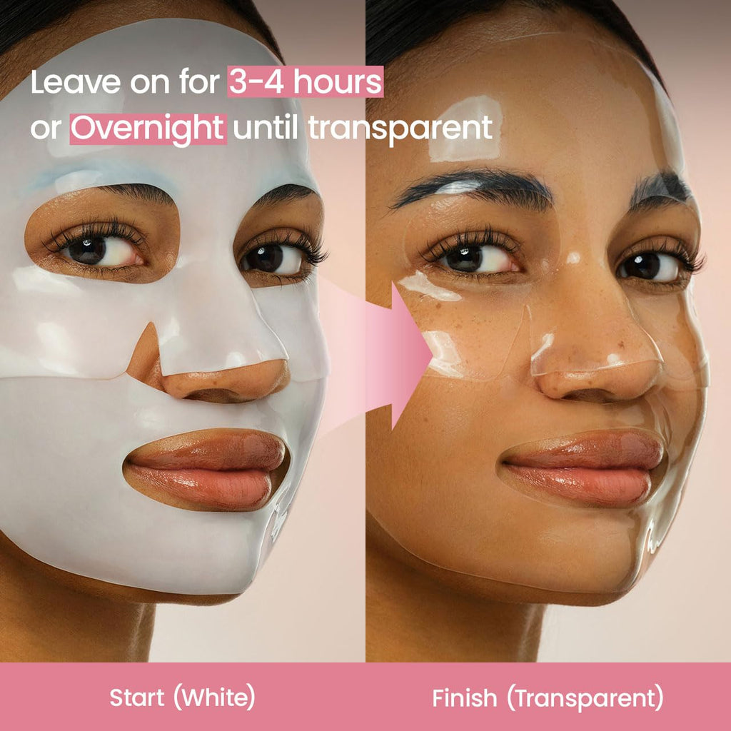 Biodance Bio-Collagen Real Deep Mask, Hydrating Overnight Hydrogel Face Mask, Pore Minimizing, Elasticity, Plumping, Travel Essentials & Self Care Gifts For Women, Korean Skin Care | 1.19Oz(34G) X 4Ea