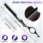 Hair Cutting Scissors Professional 6.89 Inch Barber Scissors Multifunctional Salon Thinning Scissors Straight Shears Tools For Mother Father Friends' Christmas Gift