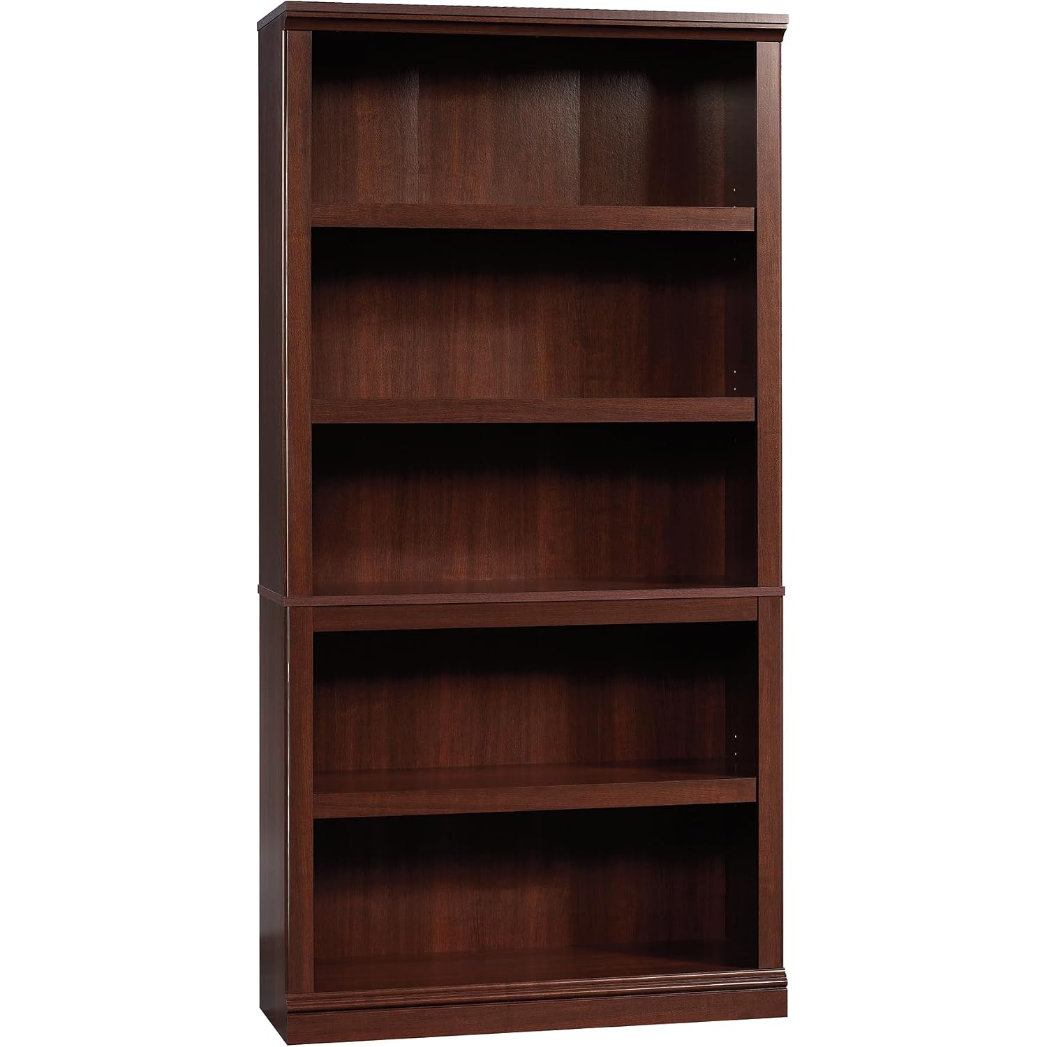 Sauder Miscellaneous Storage 5-Shelf Bookcase/ Book Shelf, Select Cherry Finish