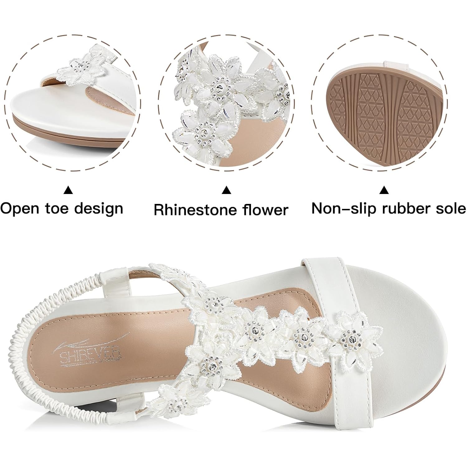 Shibever Wedge Sandals For Women Dressy: Summer Platform Comfortable Low Wedges Womens Sandal