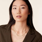 PAVOI 14K Gold Plated Dainty Layering Necklaces for Women | Snake Chain, Curb Link, Paperclip Layered Chains | Trendy Layering Necklace