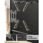 Putorsen Vesa Adapter Mount Bracket Kit For Screens 32 To 55 Inch Lcd Led Tv, Tv Mount Adapter Bracket Upgrade Mounting Holes Up To 400X400 Mm, Black