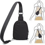 Anti Theft Crossbody Bags For Women Small Nylon Rfid Sling Bag Lightweight Travel Purse For Daily Casual Use(Leopard)