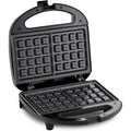 Elite Gourmet Maxi-Matic Electric Nonstick Belgian Waffle Iron Snack Maker Machine, Breakfast, Sandwiches, Compact & Portable, 2 Slice, Black