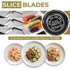 Gramercy Adjustable Mandoline Food Slicer, Mandoline Slicer For Kitchen, Mandolin, Potato, Tomato, Carrot, Vegetable, Fruit And Onion Cutter - Stainless Steel - Including 1 Pair Cut-Resistant Gloves