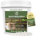 Muck Reducer - 5Lb Natural Sludge Solution Tablets For Ponds & Lakes, Away Muck & Odor Control, Safe For Aquatic Life, Wildlife & Recreation, Treats Up To 30,000 Sq Ft