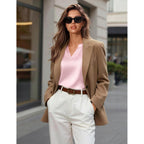 Zeagoo Silk Satin Tank Tops for Women V Neck Business Work Blouses Summer Dressy Casual Sleeveless Shirts