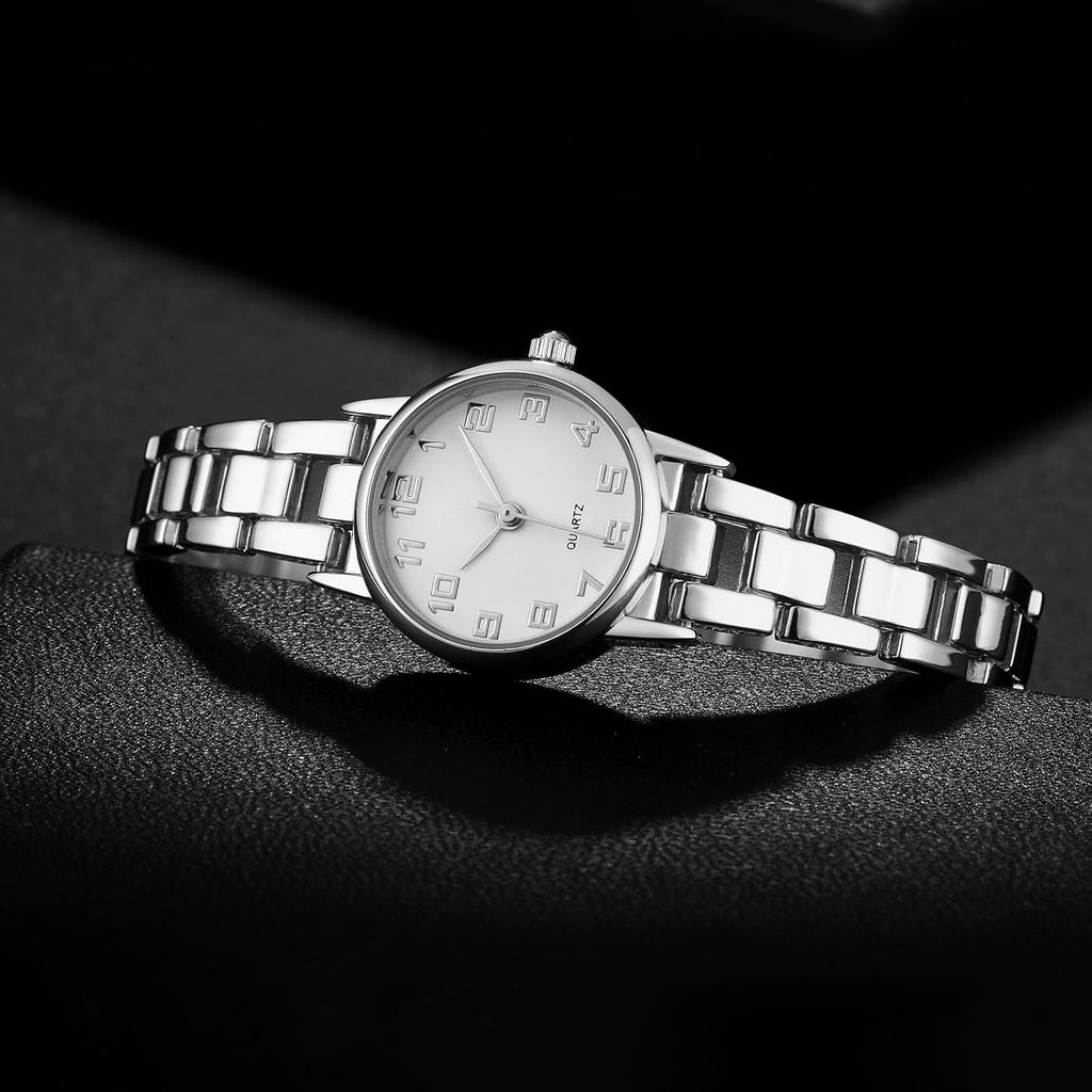 TWOPTION Womens Waterproof Wrist Watch,Women's Small Thin Analog Bracelet Quartz Watch Dainty Christmas Gifts