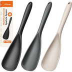 3 Pack Silicone Cooking Spatula & Spoon For Nonstick Cookware, Bpa-Free | Multifunction Spoonula For Baking, Cooking, Serving, Mixing, Stirring, Scoop, Scrape - One-Piece Formed, Dishwasher Safe