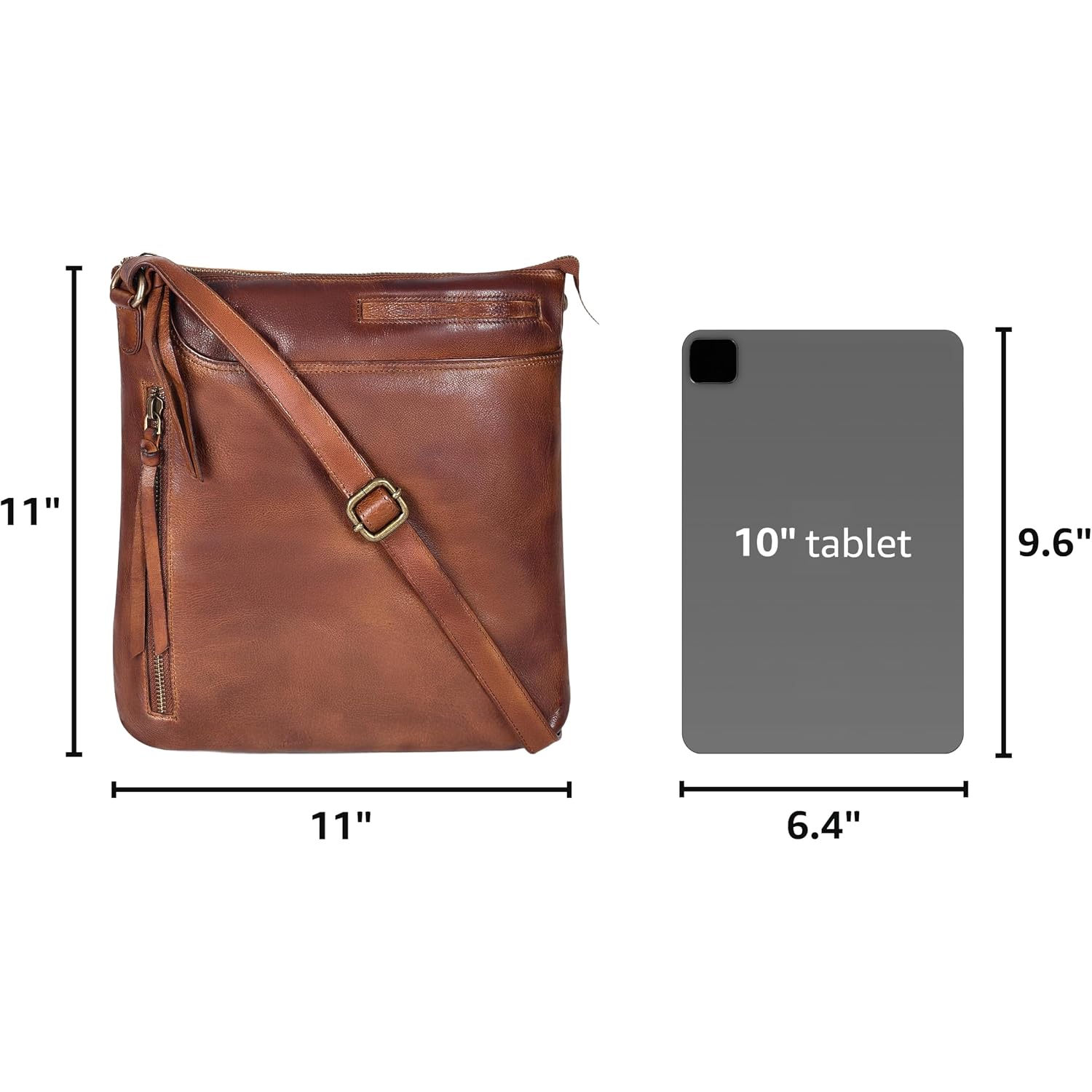Leather Crossbody Bags For Women - Ladies Sling Handbags - Medium Cross Body Purses Handbags - Purses For Women