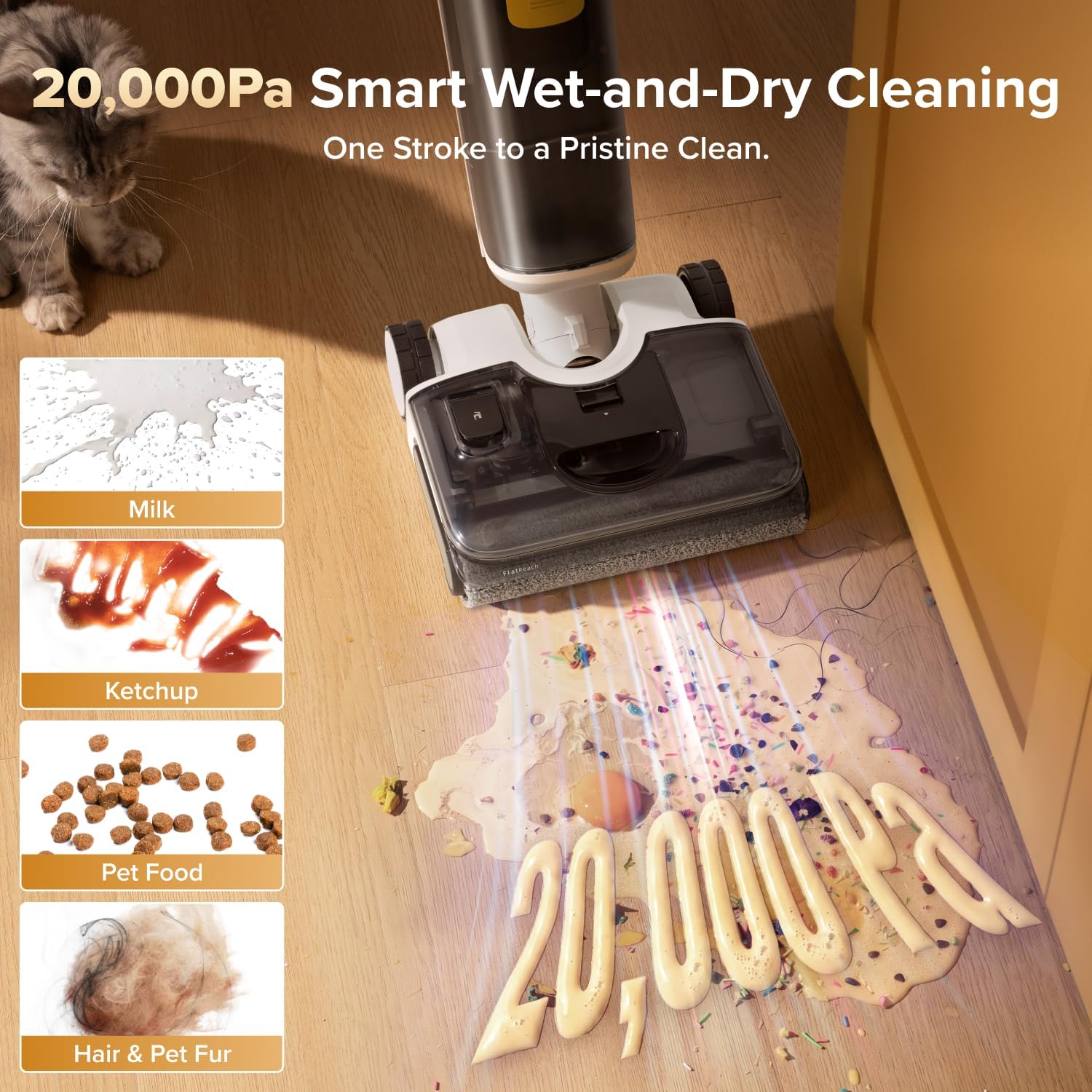 Roborock F25 Gt Gen 2 Wet Dry Vacuum Cleaner, Cordless Vacuum Mop Combo
