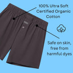Organic Signatures 100% Cotton Boxers Soft Waistband