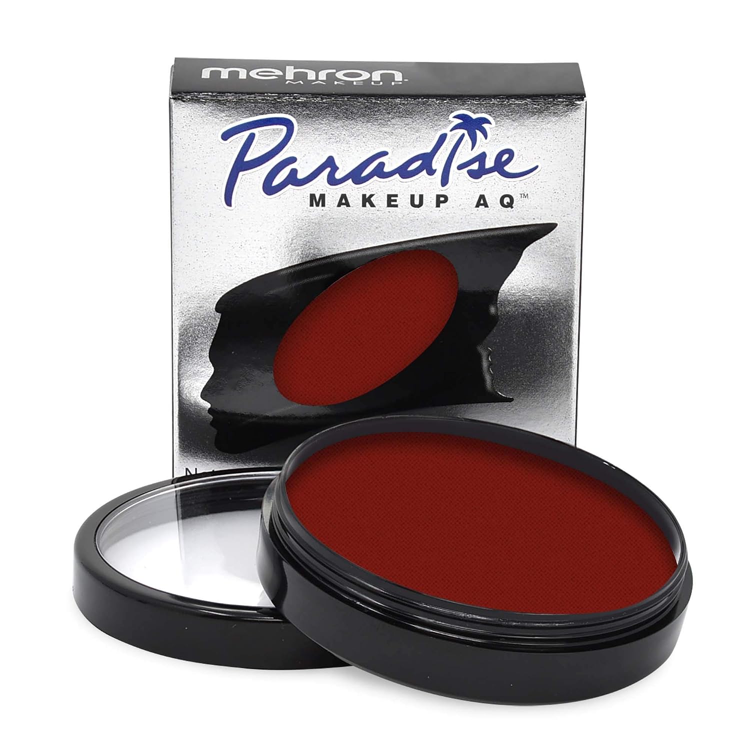 Mehron Paradise Makeup Aq Pro Size | Stage & Screen Performance, Face & Body Painting, Beauty, Cosplay, And Halloween | Water Activated Face Paint, Body Paint 1.4 Oz (40 G) - Red | Made In The Usa
