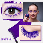 Purple Lashes Extensions mascara Eyes Makeup eyelash serum coloured Mascara Waterproof Fast Dry Eyelashes Curling Lengthening Party Stage Use