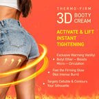 Enaskin Naturals Anti Cellulite Body Firming Cream: Tightening & Lifting Booty Lotion With 3D Thermal Tech For Thighs, Belly, Bum & Women Sagging Skin, Shea Butter & Coconut Oil, 3.4 Oz