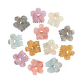 Chlins 12 Pcs Small Hair Clips For Women, Cute Acrylic Mini Claw Clips Accessories For Thin Fine Hair, Non-Slip Little Jaw Clamps For Half Updo Styling & Bangs