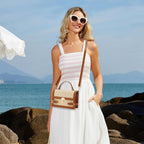 KKXIU Straw Purses for Women – Summer Beach Shoulder Purse & Clutch Handbag, Woven Crossbody Bags for Women