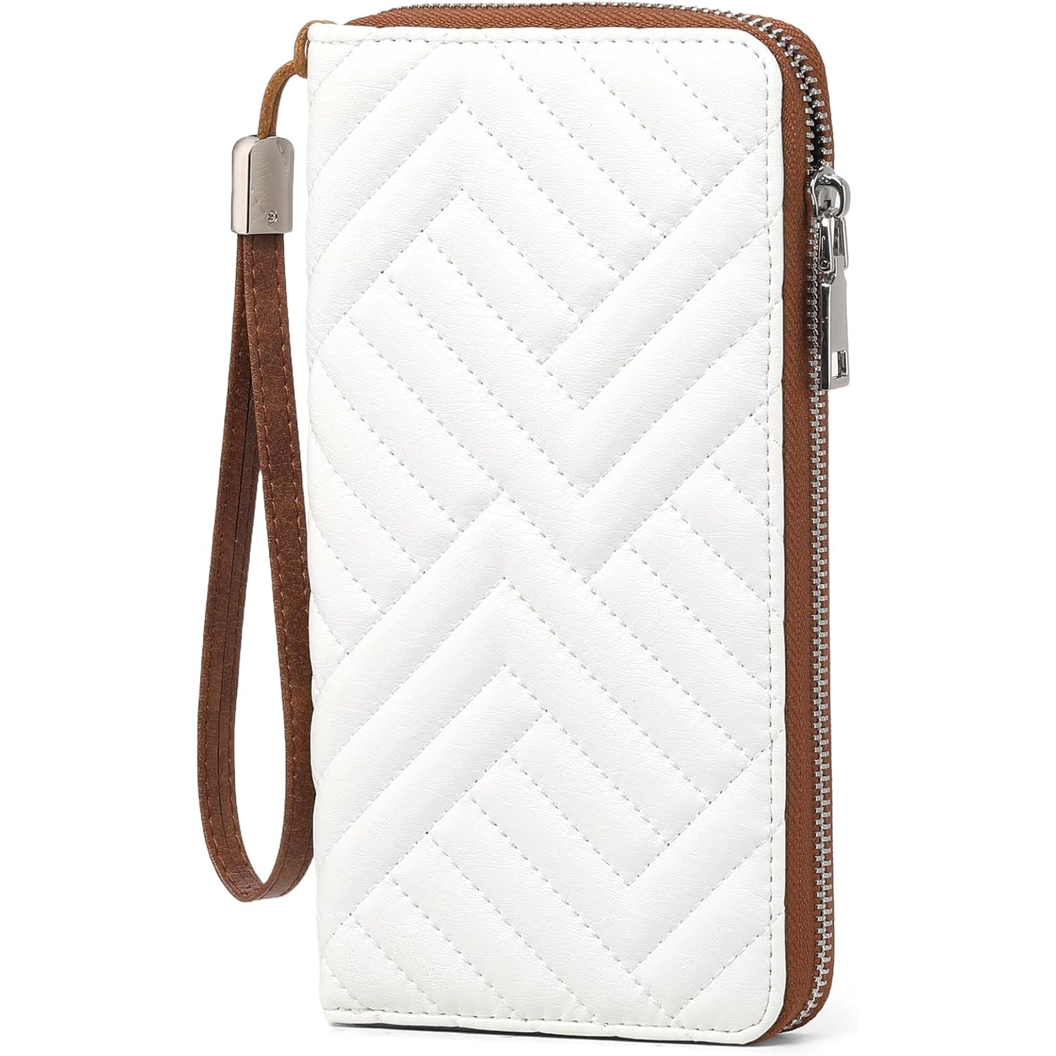GOIACII Womens Wallet RFID Blocking Leather Large Capacity Long Purse Card Clutch Wristlet