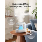 Dreo 4L Humidifiers For Bedroom, 36H Runtime, 28 Db Quiet, Hm311 | Easy To Refill & Clean, Bpa-Free, Nightlight, Supersized Air Humidifiers For Large Room, Baby Nurseries, Plants, Indoor