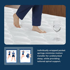 Vesgantti Queen Size Mattress 12 Inch, Cool Sleep Hybrid Mattress In A Box