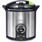 Presto 02152 17-Quart Digital Pressure Canner - Digital Display, Waterbath Capable, 10 Built-In Safety Features, Recipe Book, Stainless Steel