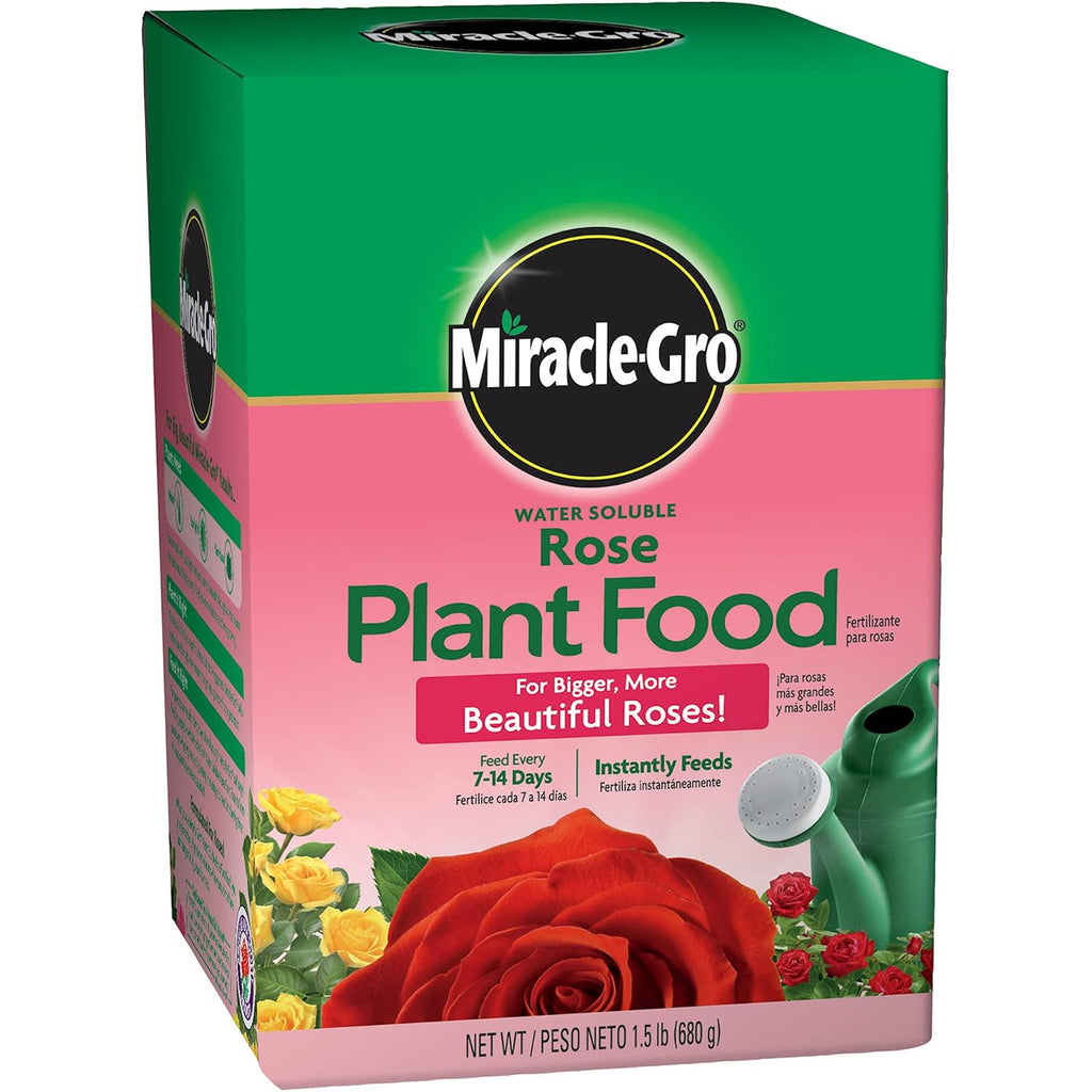 Miracle-Gro Water Soluble Rose Plant Food, 1.5 Lb