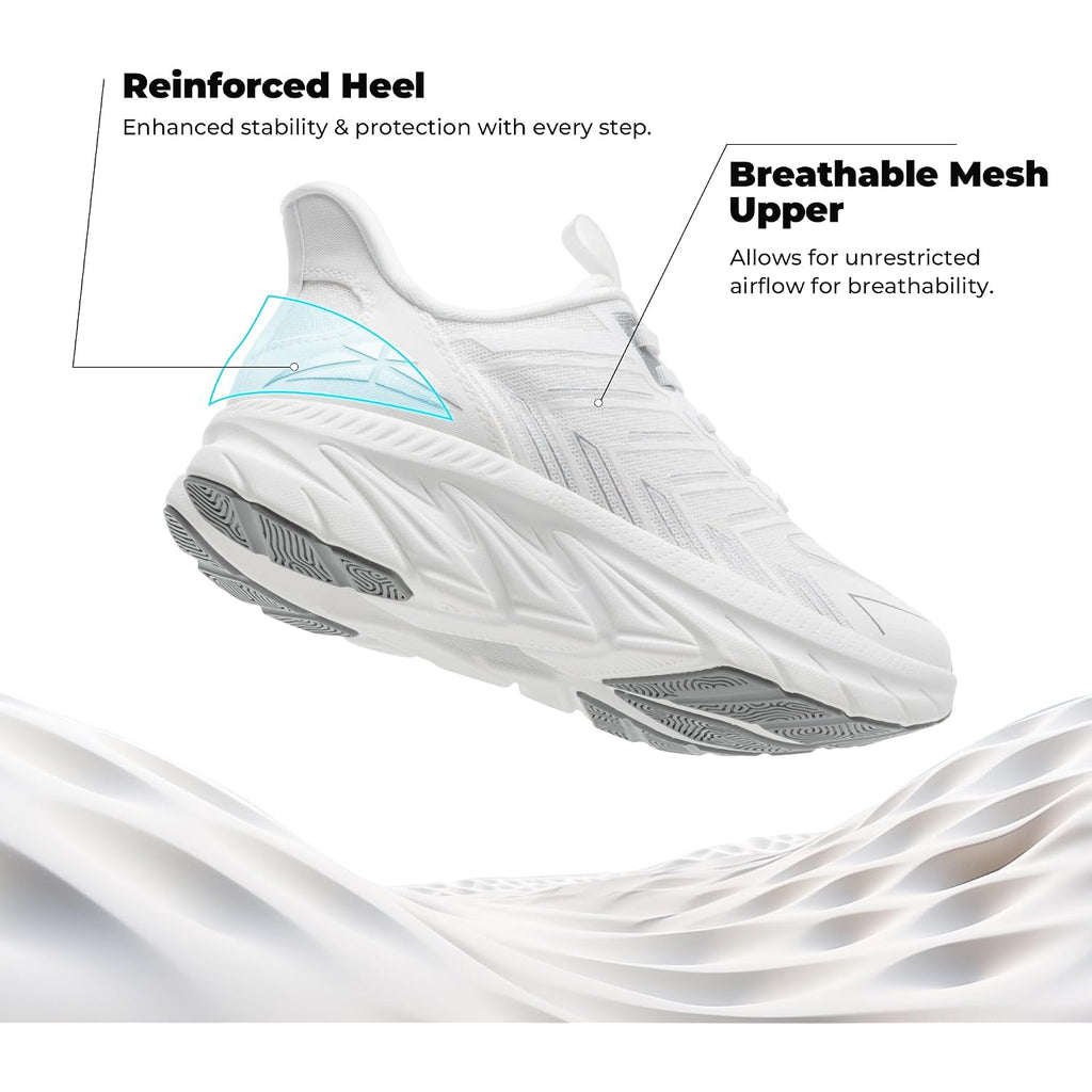 Allswifit Women'S Slip On Walking Shoes Running Comfortable Tennis Breathable Non Slip Athletic Gym Workout Cross Training Fashion Sneakers
