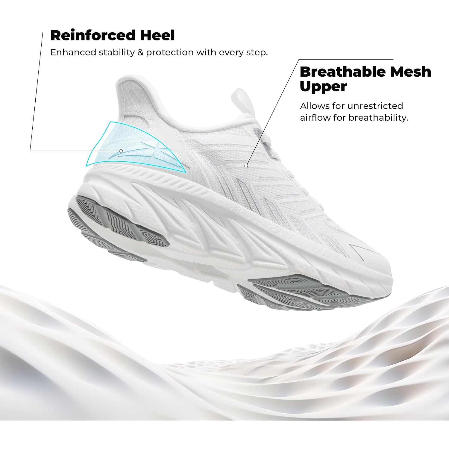 Allswifit Women'S Slip On Walking Shoes Running Comfortable Tennis Breathable Non Slip Athletic Gym Workout Cross Training Fashion Sneakers