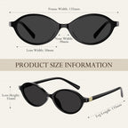 Retro Oval Sunglasses for Women 90s Vintage Y2K Trendy Narrow Shades, UV Protection Designer Sun Glasses A01-grey/Tea/Tortoise