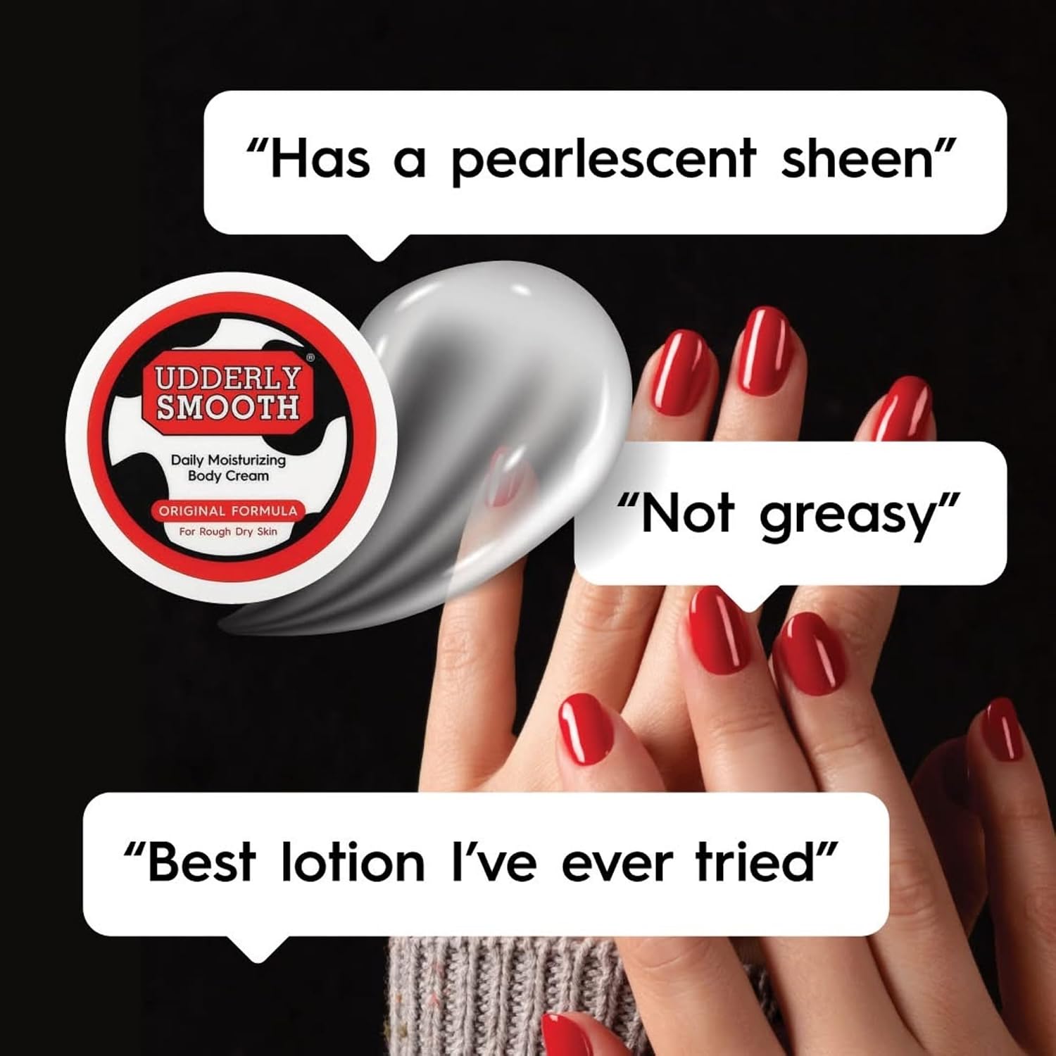 Udderly Smooth Hand (2 Oz) & Body Cream (12 Oz) Bundle, Daily Moisturizer To Hydrate Dry Or Rough Skin, Dermatologist Tested, 3 Items Total