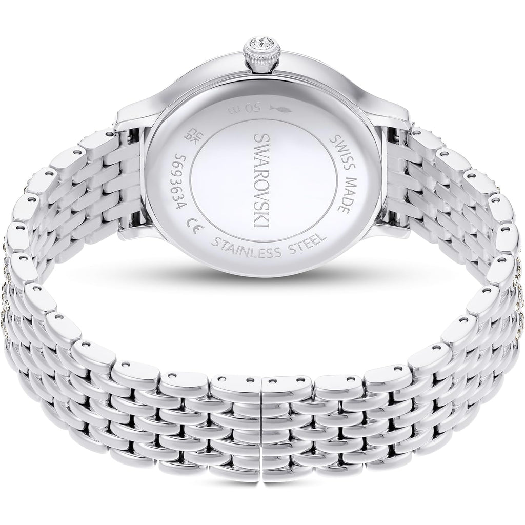 Swarovski Imber Watch, Swiss Made, Metal Bracelet, Silver Tone, Stainless Steel