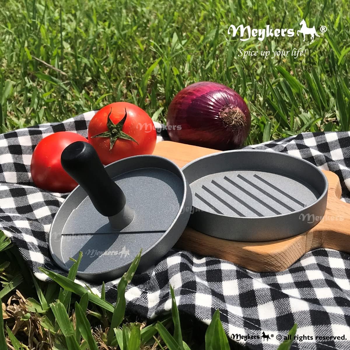 Burger Press 150 Patty Papers Set | Non-Stick Hamburger Press Patty Maker Mold With Free Wax Paper Sheets | Meat Beef Cheese Veggie Burger Maker For Grill Griddle Bbq Barbecue | Bpa Free