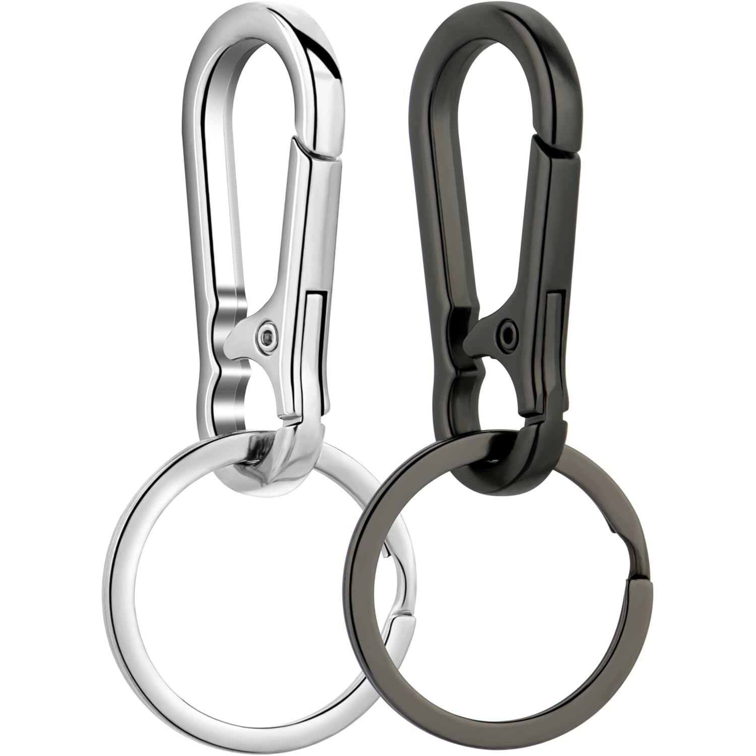 Wikavanli Metal Keychains Keyring Key Chain Ring Clip Holder Organizer for Home Car Keys Key Finder Women Men
