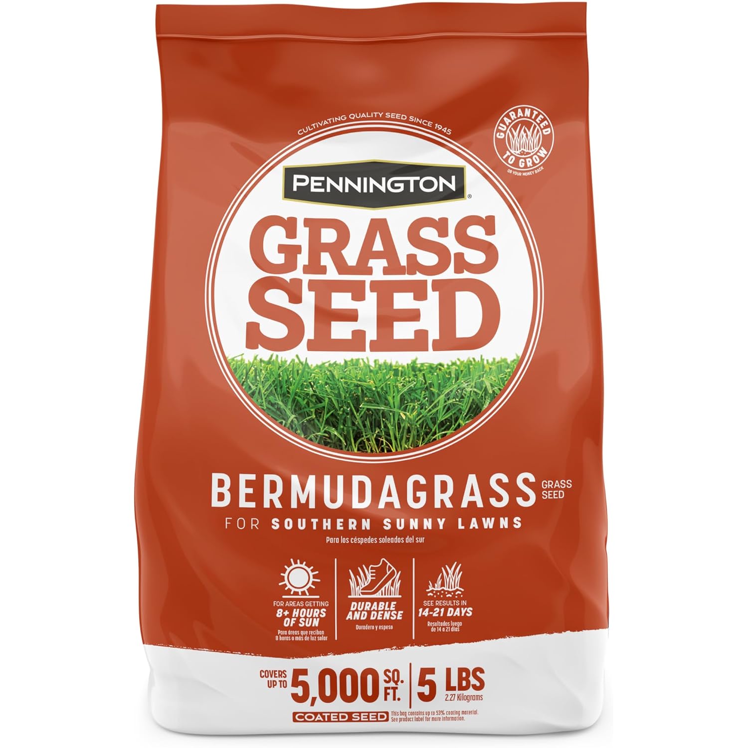 Pennington Bermudagrass Grass Seeds For Lawn, 5 Lb