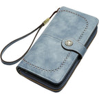 TFKGS Wallet for Women RFID Blocking Leather Large Capacity Card Holder Ladies Phone Clutch Travel Long Purse Wristlet | RFID Blocking, Leather, Large Capacity, Ladies, Travel