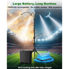 Portable Misting System With Stand, Water Cooling Misters Set For Outside Patio - 9L Bucket Built-In 10000Mah Battery & Pcs Pump & Timer For Outdoor, Canopy, Sport, Golf, Beach, Greenhouse, Camp