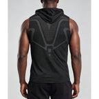 Mens Sleeveless Hooded Tank Tops Upf 50+ Uv Sun Protection Quick Dry Athletic Running Workout Gym Muscle Shirts With Hoodie