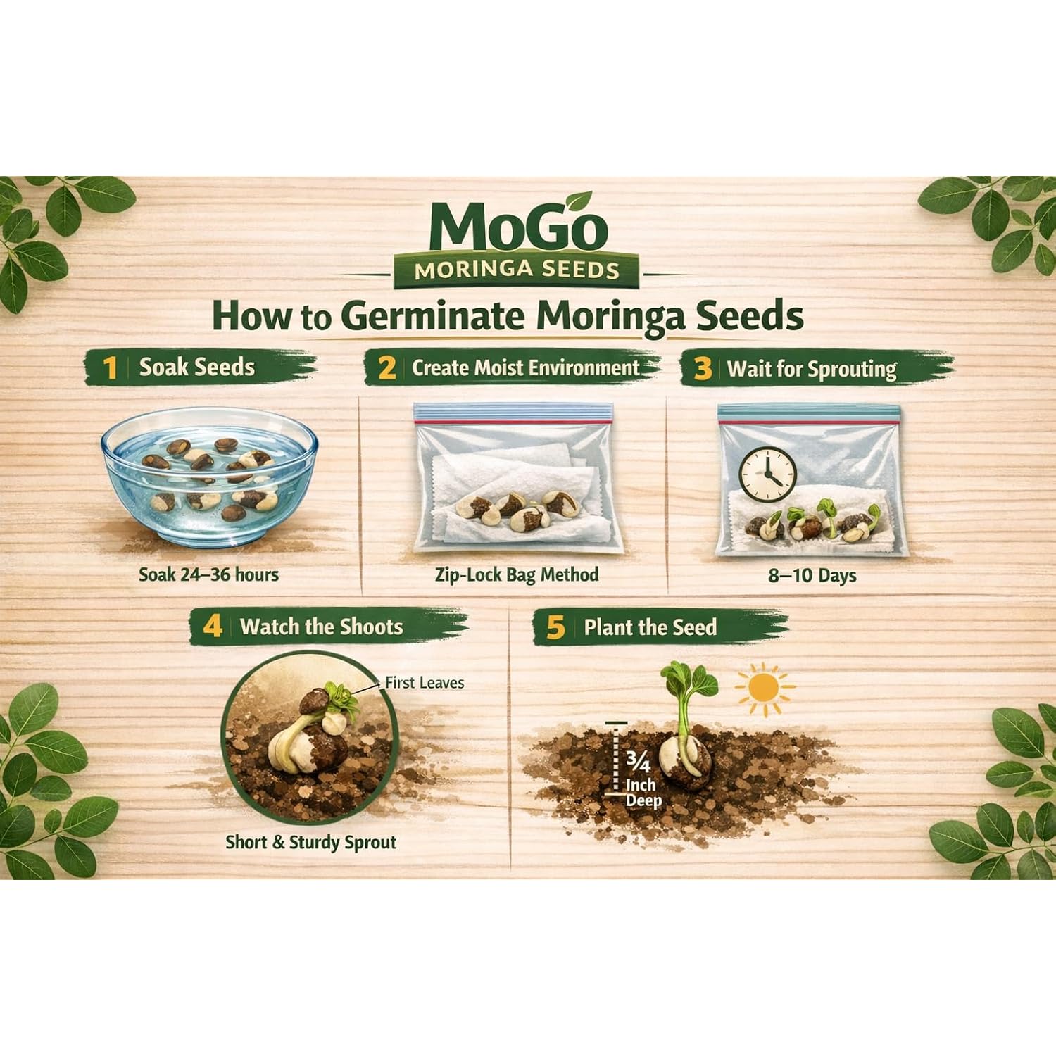 100 Moringa Seeds Approx | Moringa Seeds For Planting | Excellent Germination | Premium Grade Pkm1 | Semillas De Moringaa Seed | Malunggay