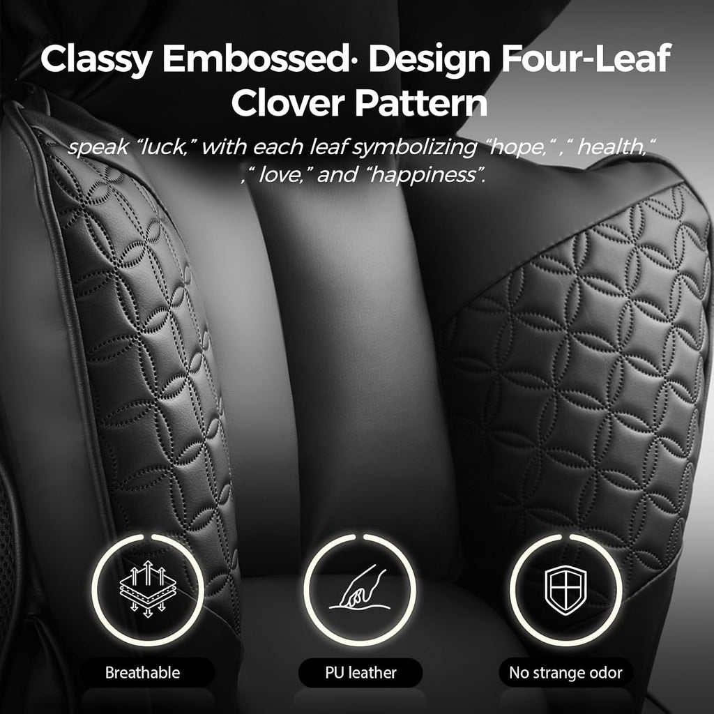 Comhoma Big And Tall Office Chair Heavy Duty Wide Ergonomic Gaming Chair With Deluxe Embossing Designed Leather With Foot Rest,150°Reclining Adjustable Armrests Pocket Spring Back Support And Pillow