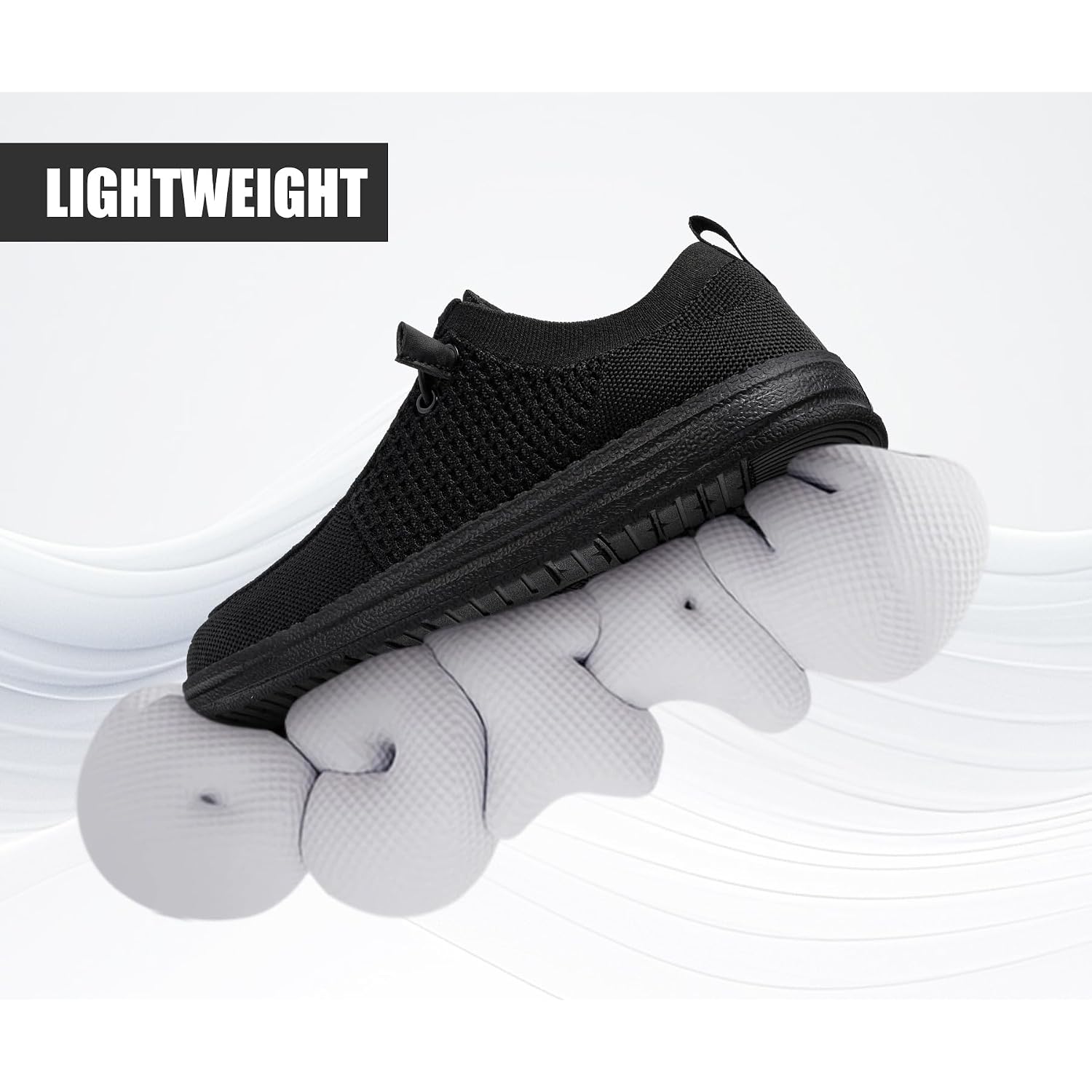 Larnmern Slip On Steel Toe Shoes Men Lightweight Comfortable Lounging Walking Sneakers Steel Toe Loafers